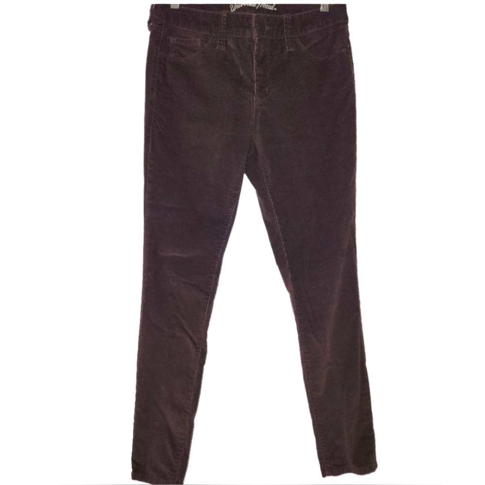 Universal Thread Chocolate Brown Corduroy Mid-rise Skinny Pants Size 6/28R - Picture 3 of 13